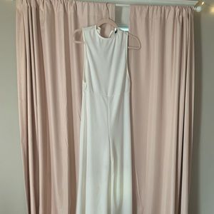 White Wide Leg Jumpsuit